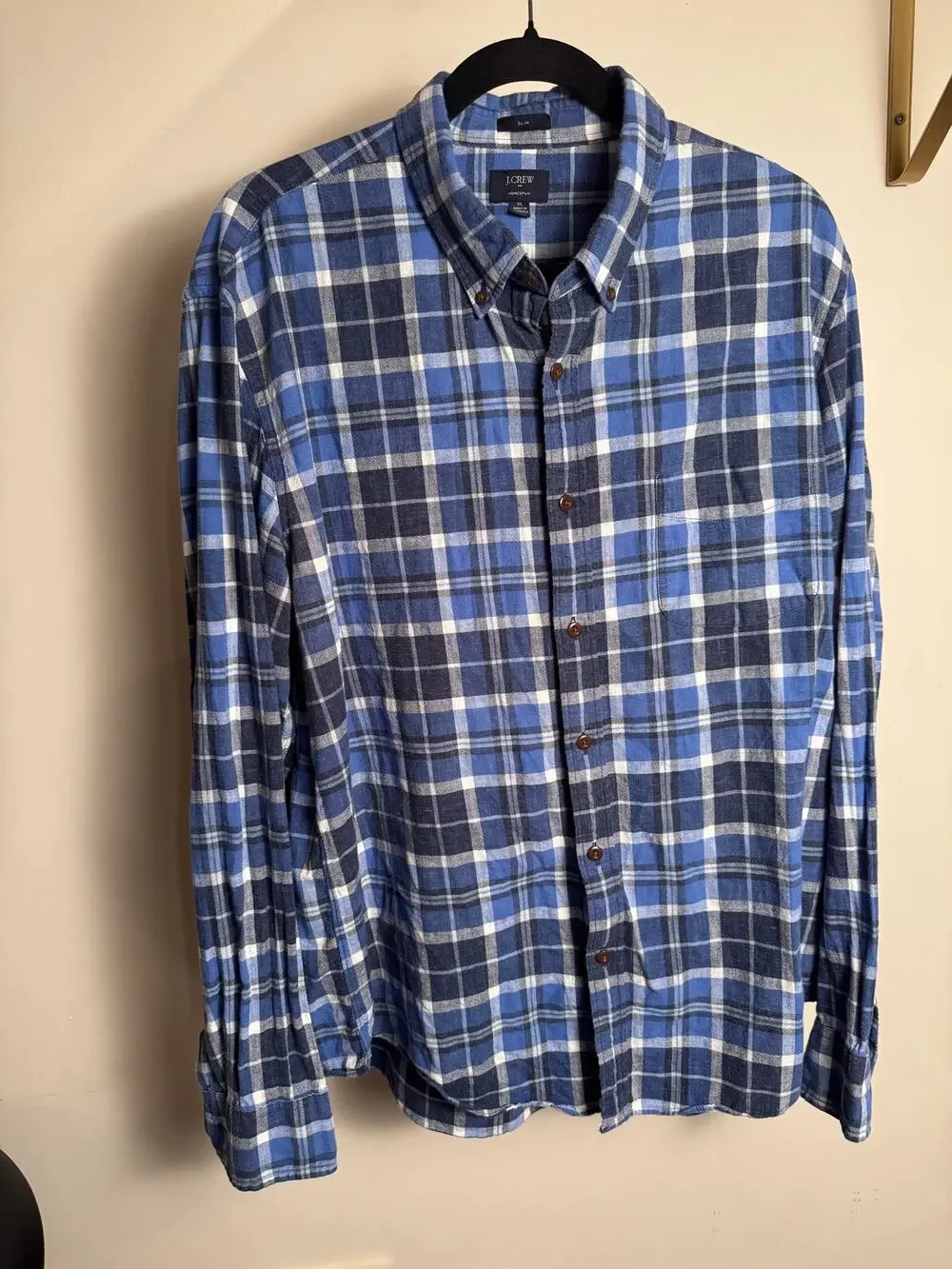 Classic J. Crew Homespun 100% Cotton slim Fit XL